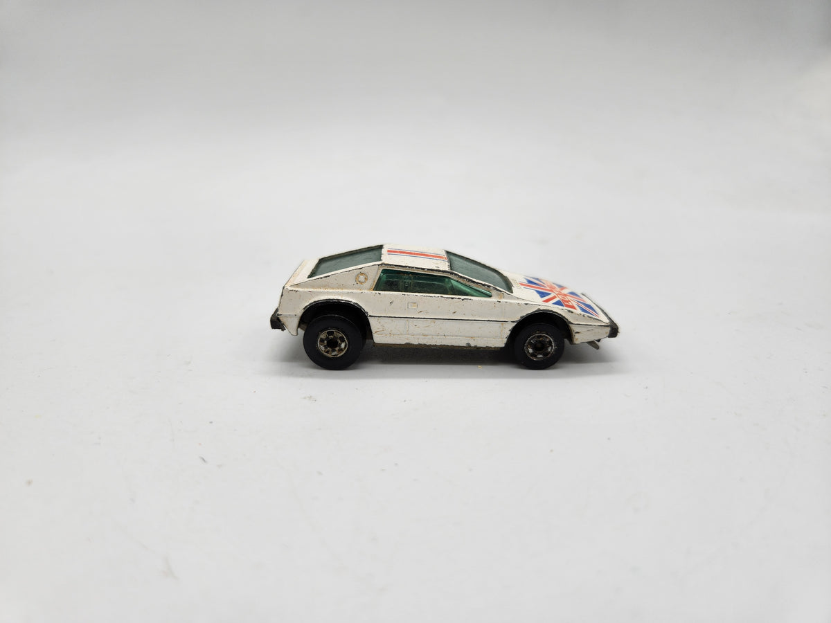 Hot Wheels 1978 Royal Flash Lotus Car White W/ Blackwalls Hong 