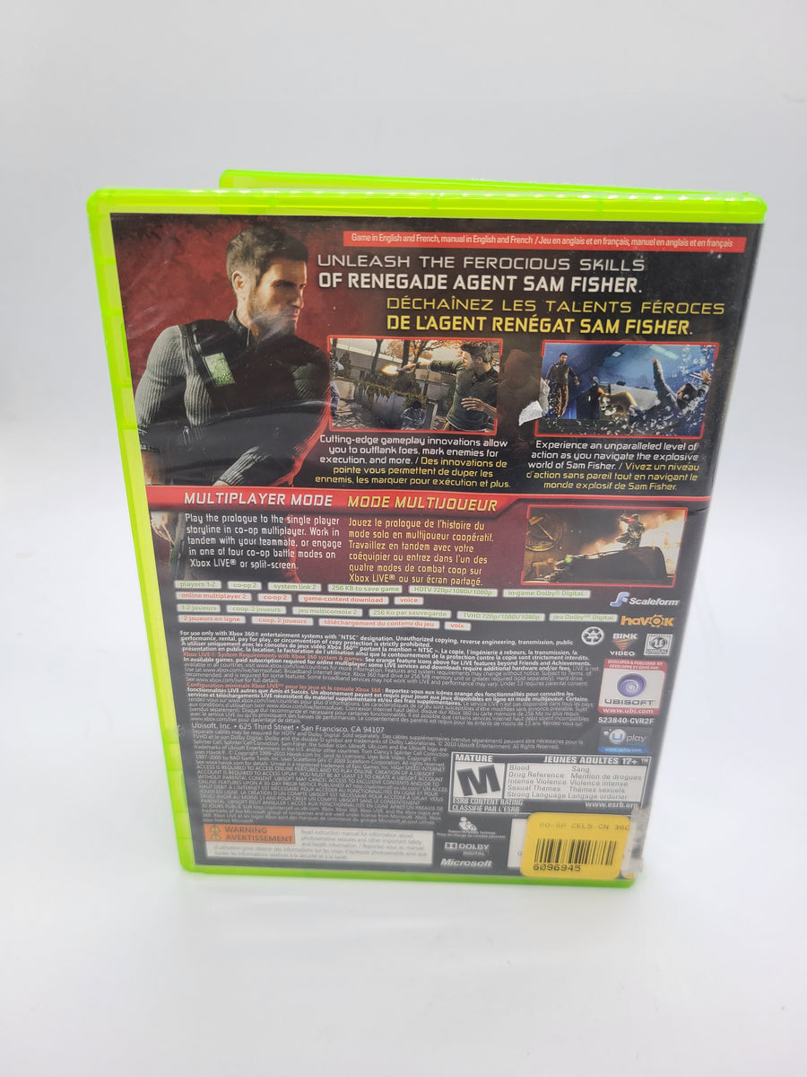 Xbox 360 Splinter Cell Conviction. – Toy Heaven