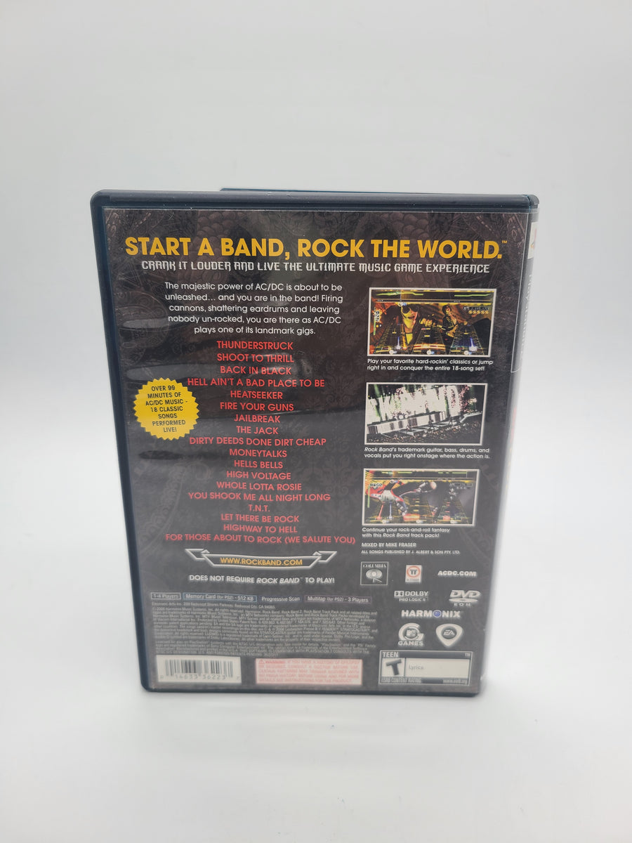 AC/DC Live: Rock Band Track Pack (Sony PlayStation 2, 2008) PS2. – Toy  Heaven