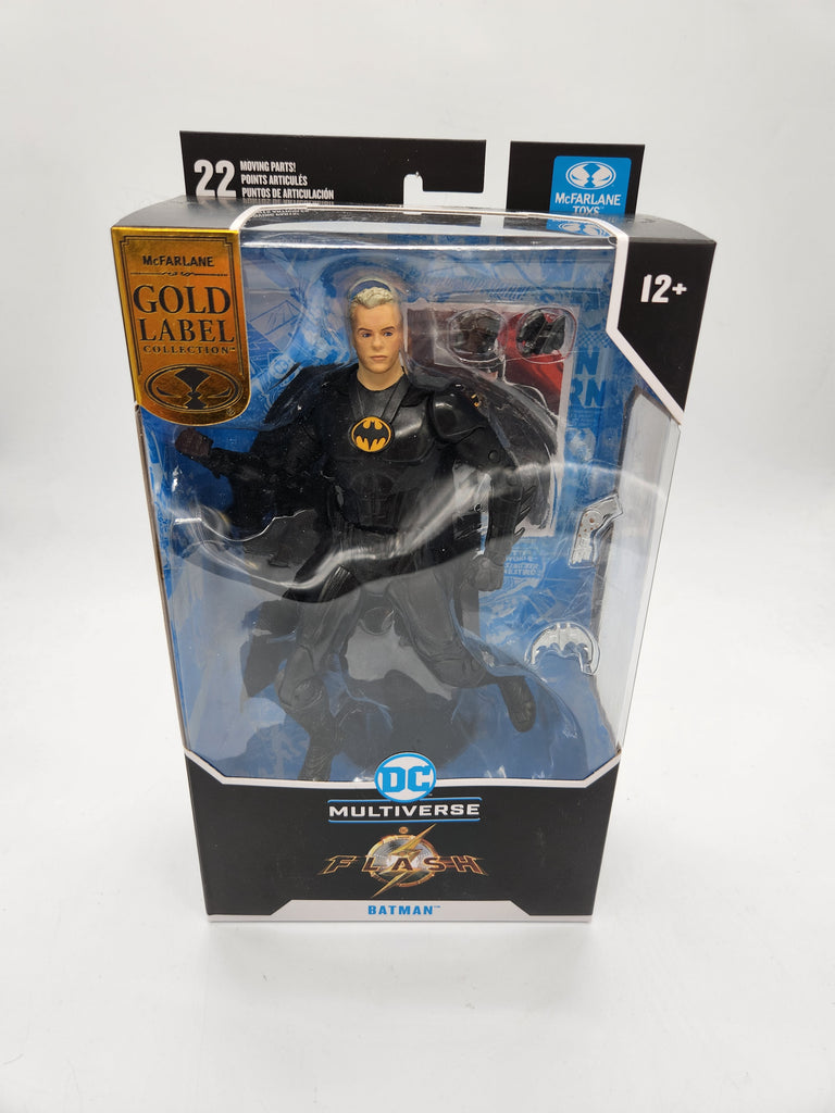 Year 2013 DC Comics Multiverse 4 Inch Tall Figure - Unmasked Variant BATMAN  (Michael Keaton) with Grappling Hook Gun