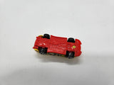 24/Seven 1/64 die-cast loose Hot Wheels yellow  racer with black flames.