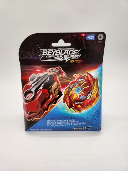 Beyblade Burst Pro Series Super Hyperion String Launcher Pack, Right/Left  Spin Beyblade Launcher with Spinning Top, Kid Toys for 8 Year Old Boys 