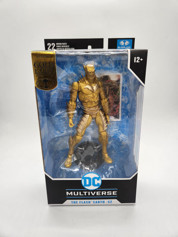 McFarlane Toys DC Multiverse The Flash Earth-52 Gold Label Action Figure.