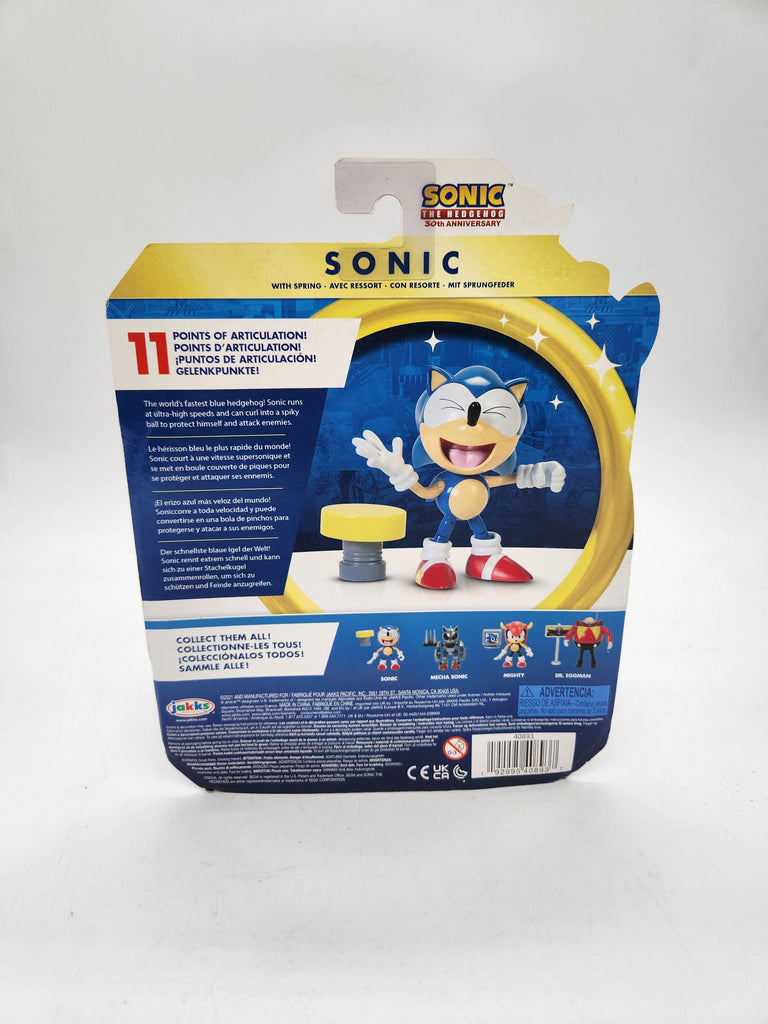 Sonic the Hedgehog Classic Sonic with Yellow Spring Action Figure