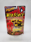 1997 Tank Attack Daredevil Figure Spider-Man Web Force Toy Biz Action Figure.