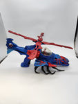 Spider-man Web Copter Helicopter Vintage 1998 Red Marvel Toy Biz.