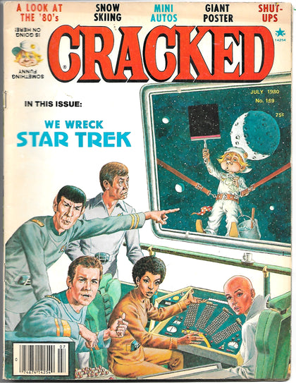 Cracked Magazine We Wreck Star Trek July 1980 #169 Littering Poster Captain Kirk.