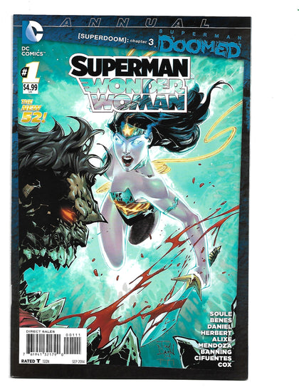 Superman Wonder Woman Annual #1 2014 DC Comics.