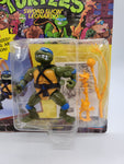 Sword-Slicin' Leonardo Wacky Action TMNT 1990 Playmates Figure.