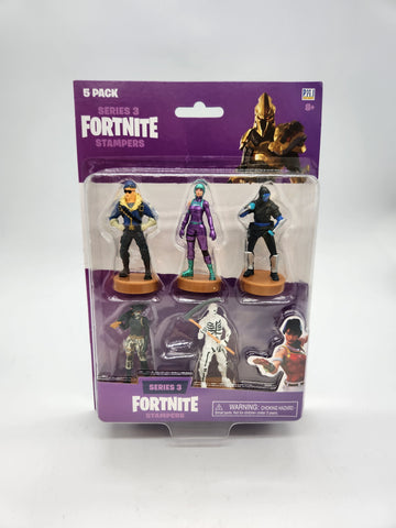 Fortnite Stampers Series 3 Pack Of 5 Different Character Set Cake Toppers.