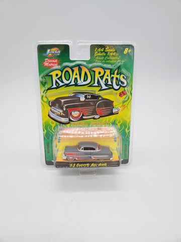 Jada Road Rats 1953 Chevy Bel Air 53 Gray Primer Rat Rod Chevrolet 1:64.