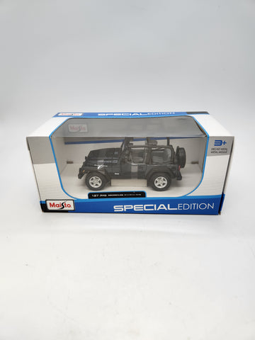 Maisto Jeep Wrangler Black Rubicon 1:27 Scale Diecast Model.