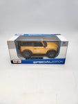 Maisto 1:24 2021 Ford Bronco Badlands Diecast Model Yellow.