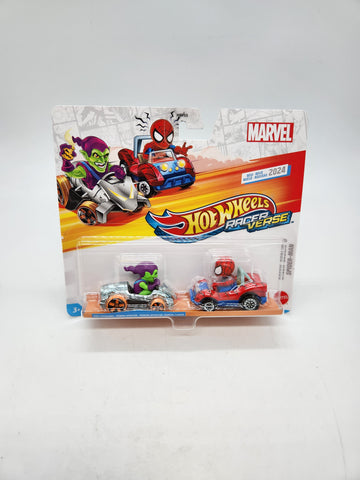 2024 Hot Wheels Racer Verse GREEN GOBLIN First Appearance + Spider-Man 2 Pack.