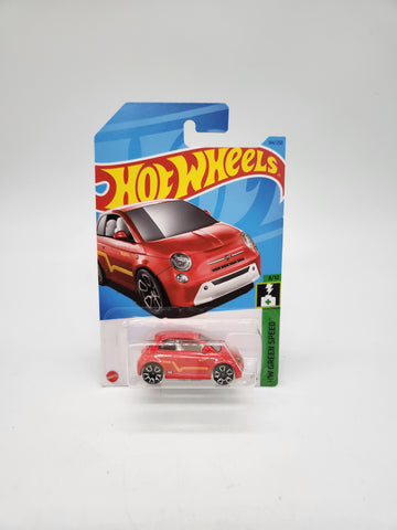 2023 Hot Wheels HW Green Speed 8/10 144/250 Fiat 500e Red.