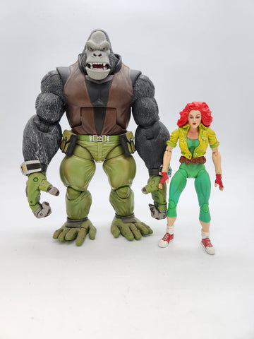 Legendary Comic Book Heroes Baf Monkey Man With Ann O Brien Build A Figure.