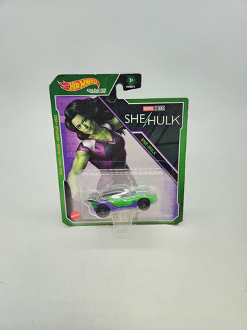 2023 Hot Wheels Marvel Character Cars She Hulk Green.