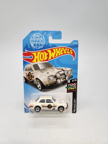 Hot Wheels HW Race Day '70 Ford Escort RS1600 JDM 1:64 Diecast White.