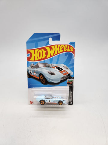 NEW 2023 Hot Wheels #155 HW Roadsters Light Blue Glory Chaser Gulf Oil Roadster HKH42.