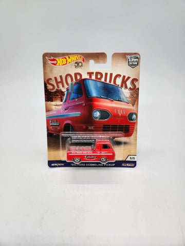 Hot Wheels Shop Trucks '60s Ford Econoline Pickup Real Riders 1:64 Scale Diecast.