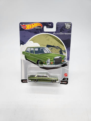 Hot Wheels Premium 2022 Car Culture "Auto Strasse" '72 Mercedes-Benz 280 SEL 4.5.