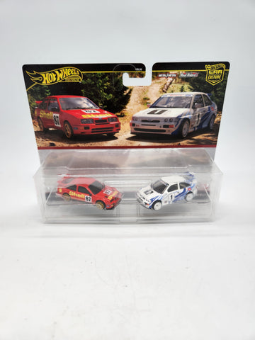 Hot Wheels Premium 2 Pack '93 Ford Escort RS Cosworth - '87 Ford Sierra Cosworth.