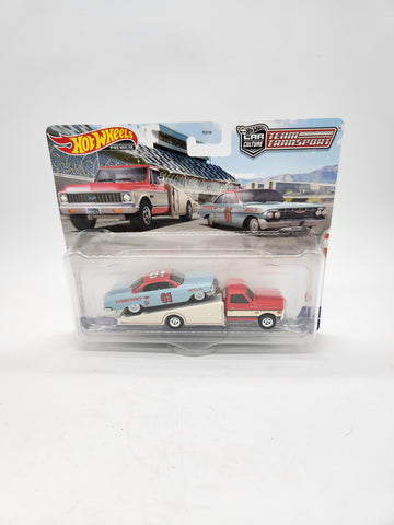 Hot Wheels 2023 Team Transport '61 Impala & '72 Chevy Ramp Truck #54.