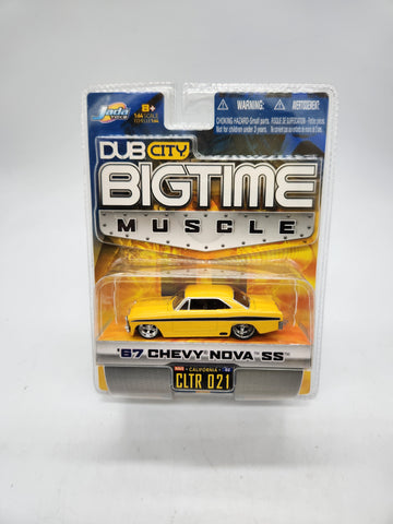 Jada 67 1967 Chevy Nova SS Dub City Bigtime Muscle Chevrolet Collectible Car Yellow.