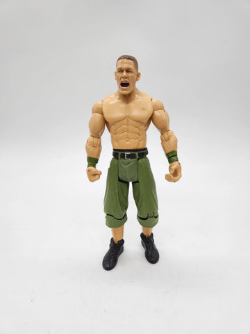 WWE Wrestling Action Figure JOHN CENA Green Shorts 2003 Jakks Pacific.