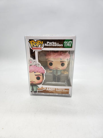 Funko POP! TV: Parks & Recreation - Andy as Princess Rainbow Sparkle #1147.