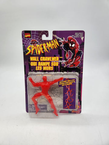 Marvel Comics Spider-Man Red Wall Crawler Action Figure Toy Biz 1997.