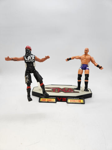 Marvel Toys TNA Wrestling Rivals Christopher Daniels vs. Homicide.