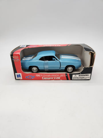 New Ray 1967 Blue Chevrolet Camero Z - 28 Die Cast Car 1:32 Scale.