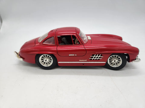 1954 Mercedes Benz Burago 300SL 1:18 Diecast red.