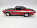 Road Signature 1969 Plymouth Barracuda 383 1:18 Die Cast Red / Black.