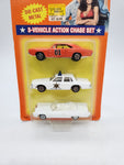 ERTL Dukes Of Hazzard Action Chase Set Of 3 Vehicles 1/64 Scale Model.