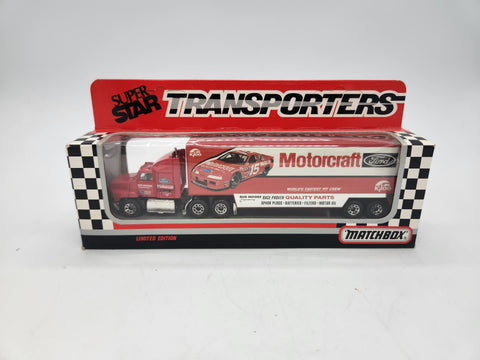 Geoffrey Bodine #15 Race Team 1992 Matchbox SuperStar Transporters Car Hauler Nascar 1:87 Style CY 109.