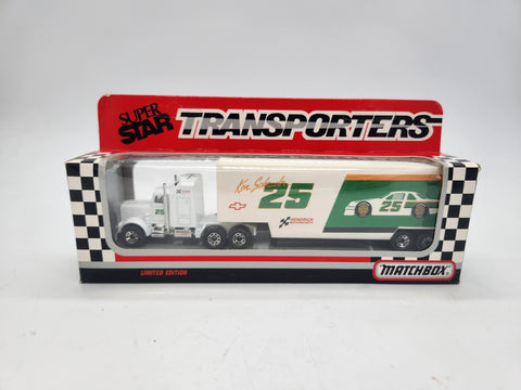 Ken Schrader #25 Race Team 1992 Matchbox SuperStar Transporters Car Hauler Nascar 1:87 Style CY 104.