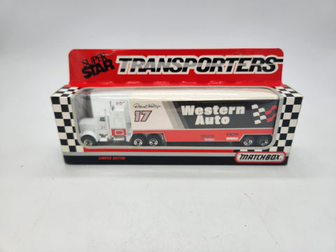 Darrell Waltrip #17 Race Team 1992 Matchbox SuperStar Transporters Car Hauler Nascar 1:87 Style CY 104.