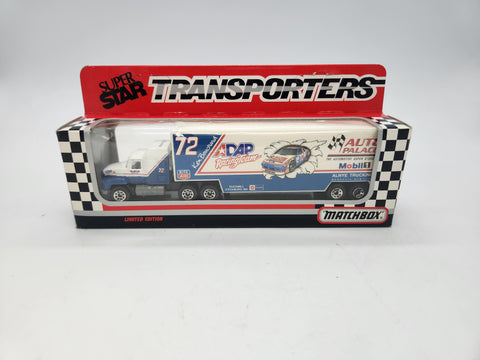 Ken Bouchard #72 Race Team 1992 Matchbox SuperStar Transporters Car Hauler Nascar 1:87 Style CY 107.