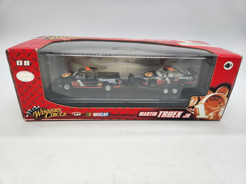 Martin Truex Winner’s Circle 1/64 #1 Tracker Boats Truck, Car & Trackside Trailer.