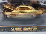 RACING CHAMPIONS 06824 Kellogg's Gold Plated 62 Chevy Bubble Top 1:24 Diecast.