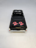 Ertl American Muscle Black '57 Chevy Bel Air Fireball Roberts 1:18 Scale.