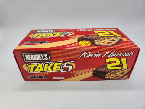 Kevin Harvick Autographed #21 Hersheys/Take 5 1:24 Scale Car.