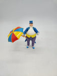 Vintage Kenner 1984 DC Super Powers Action Figure Penguin With Umbrella & coat tails.