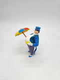 Vintage Kenner 1984 DC Super Powers Action Figure Penguin With Umbrella & coat tails.