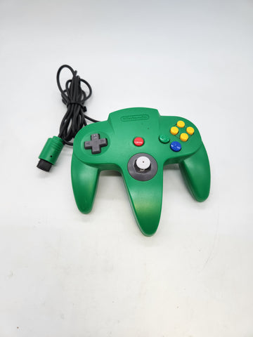 Nintendo 64 Controller Green N64 Authentic NUS-005 OEM Official Original Tested