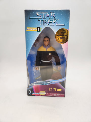 New VTG 1997 Playmates Star Trek Warp Factor Series 1 Lt. Tuvok 9" Figure.