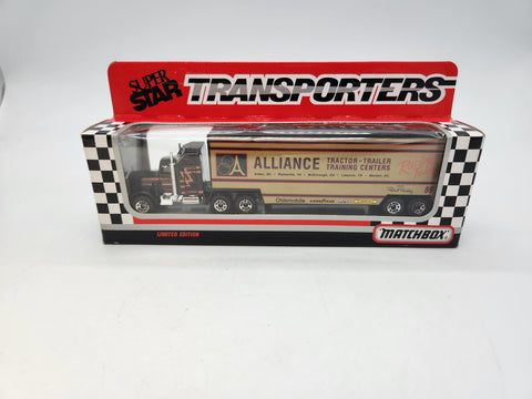 Robert Pressley #59 Alliance Tractor 1992 1:87 Racing Team Transporter Matchbox.