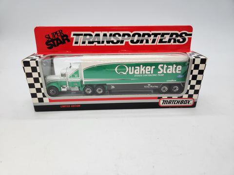 Matchbox Super Star Transporters 1992 Quaker State Racing Team #26 1/64.